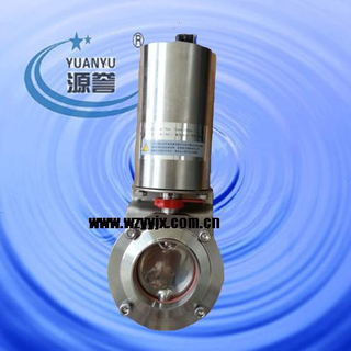 Sanitary Butterfly Valve with Pneumatic Actuator