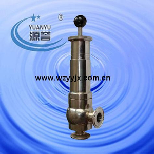 Sanitary Manual Safety Valve With Clamp Ends