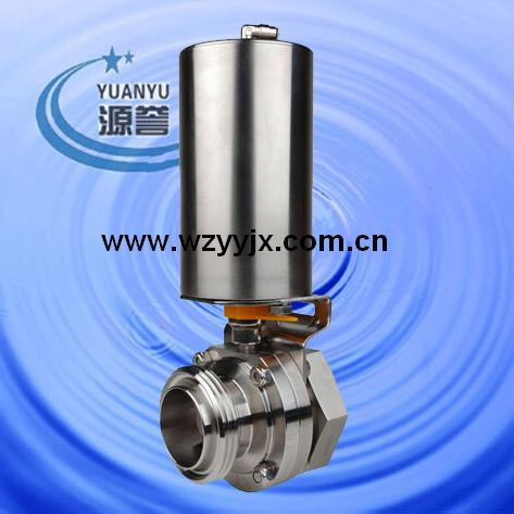 Pneumatic Head Butterfly Valve Stainless Steel