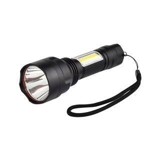 High Power Flashlight with COB Light on The Side rechargeable