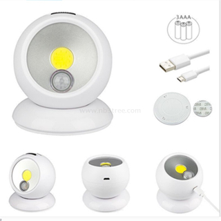 3W USB Rechargeable Motion Sensor Light