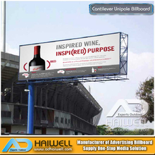 Custom Design Publicité cantilever Unipolaire Panneau d'affichage en Chine Fournisseurs