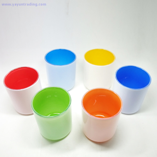  8oz 13oz colorful votive glass candle jar for wedding and decoration