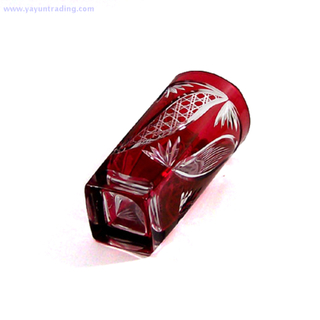 high quality and hand engraved square juice glass cup