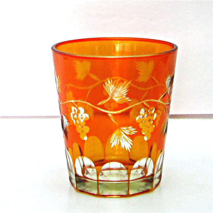 10cm empty green and amber recycled glass candle jar with lids