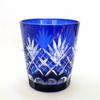pine apple embossed glass candle holder