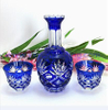 glass tumbler and wine glass set with decanter