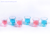 Mini Round Mouth Square Clear Glass Cup for Drinking White Wine And Whiskey