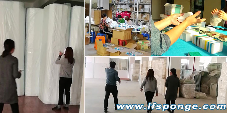 Spanish customers visit factory | lfsponge-news