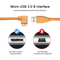 Interfaz micro USB 3.0 B Datos + Cable de carga 90 °