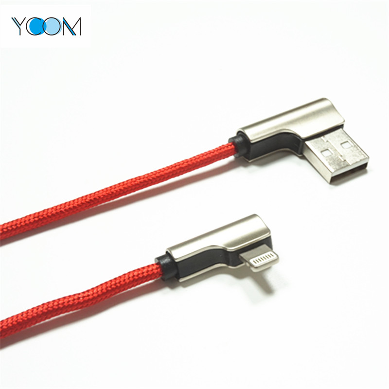 90 Degree USB Charging Cable for IPhone