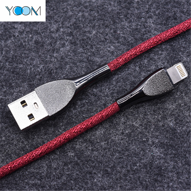Metal Shell USB Data Charging Cable for iPhone