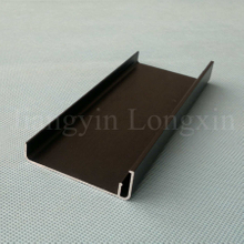 Matt Black Anodized Aluminum Profile for Windows