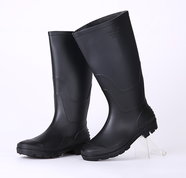 Black non safety cheap rain boots for men