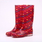Fashion shiny pvc rain boots for lady