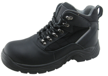 PU rubber sole genuine leather industrial safety shoes