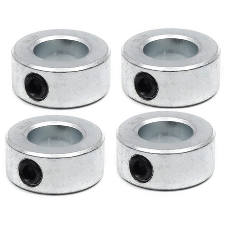 Solid Steel Shaft Collars with Zinc Plated Coating