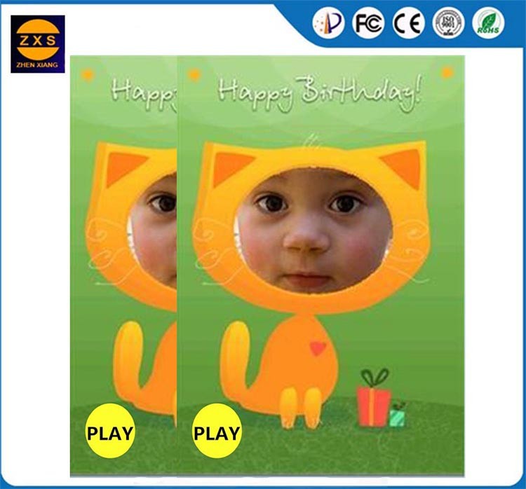 Voice recording greeting card custom design invitation wedding cards