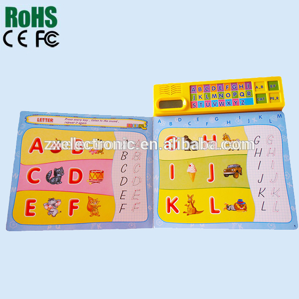 Children push button sound books with music effects