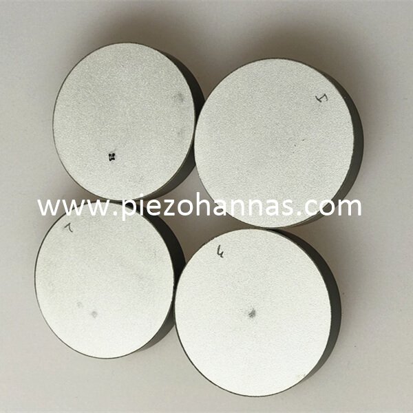 Transductor de disco de cerámica piezoeléctrico de material PZT.