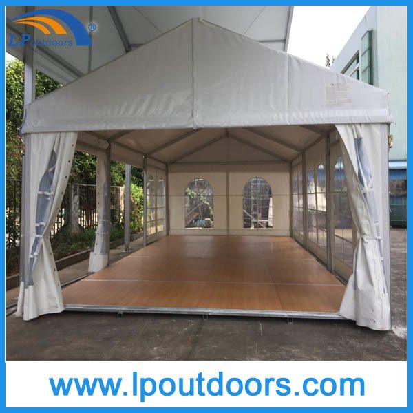 Carpa para eventos con marco de aluminio para exteriores, suelos de madera, carpa para fiestas