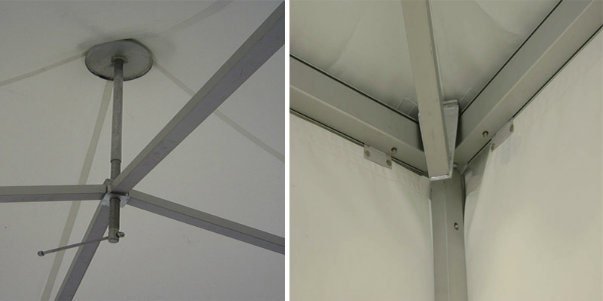Carpa blanca del PVC de la marquesina de la pagoda de la carpa del marco de aluminio de Lp Outdoors al aire libre