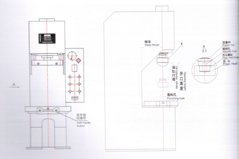 用于矫直和压入的C机架液压机（Y41-40）
