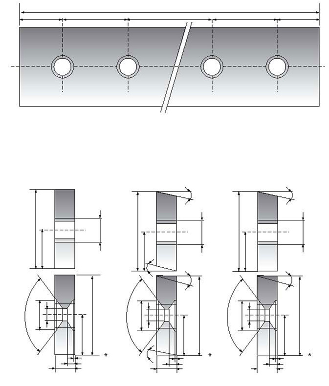 切刃为切片金属(L=1270mm)