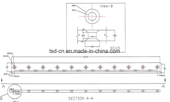 钣金切割刀片（L = 1270mm）