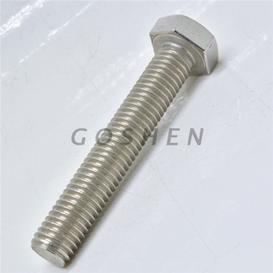 Tornillo de tapa hexagonal métrico de acero inoxidable A2 M10 * 100 mm