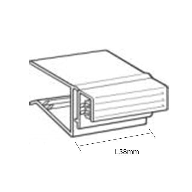 Hinged Shelf Edge Sign Gripper for Wood Edge SG-C20