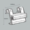 Wire Flush Sign Grip SG-C11