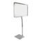 Metal Sign Frame with adjustable stem - Chrome 11"W X 7"H