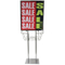 Chrome Floor Posterframe Stand W/Weighted Base 22X28" MF2228C