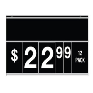 Double Sided Large Sprial Sign Board W/11" H Number Pads W633mmXH480mm