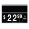 Double Sided Large Sprial Sign Board W/11" H Number Pads W633mmXH480mm