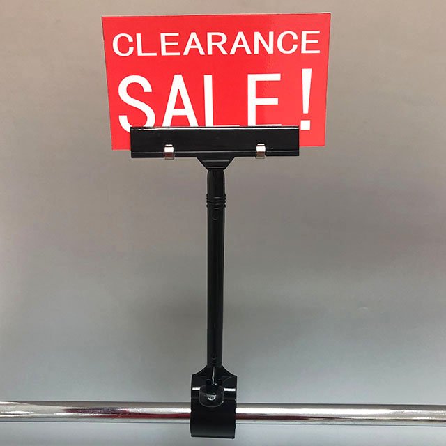Large Heavy Duty Black Sign Clips PS-T2