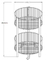 2 Tier Wire Display Baskets Black WB-002