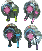 Silicone Measuring Cup & Spoon 4 PCS Set