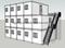 Paquete plano prefabricado 20 pies 40 pies de casa del envase
