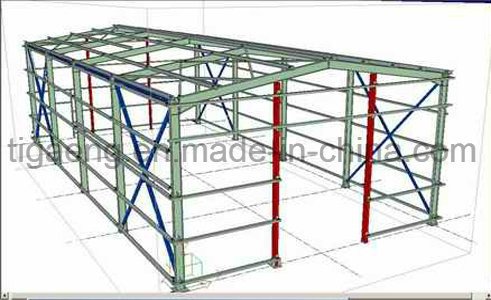 Entrep&ocirc;t lourd &agrave; extr&eacute;mit&eacute; &eacute;lev&eacute; de structure m&eacute;tallique de b&acirc;ti de l'espace de structure pour le B&eacute;nin