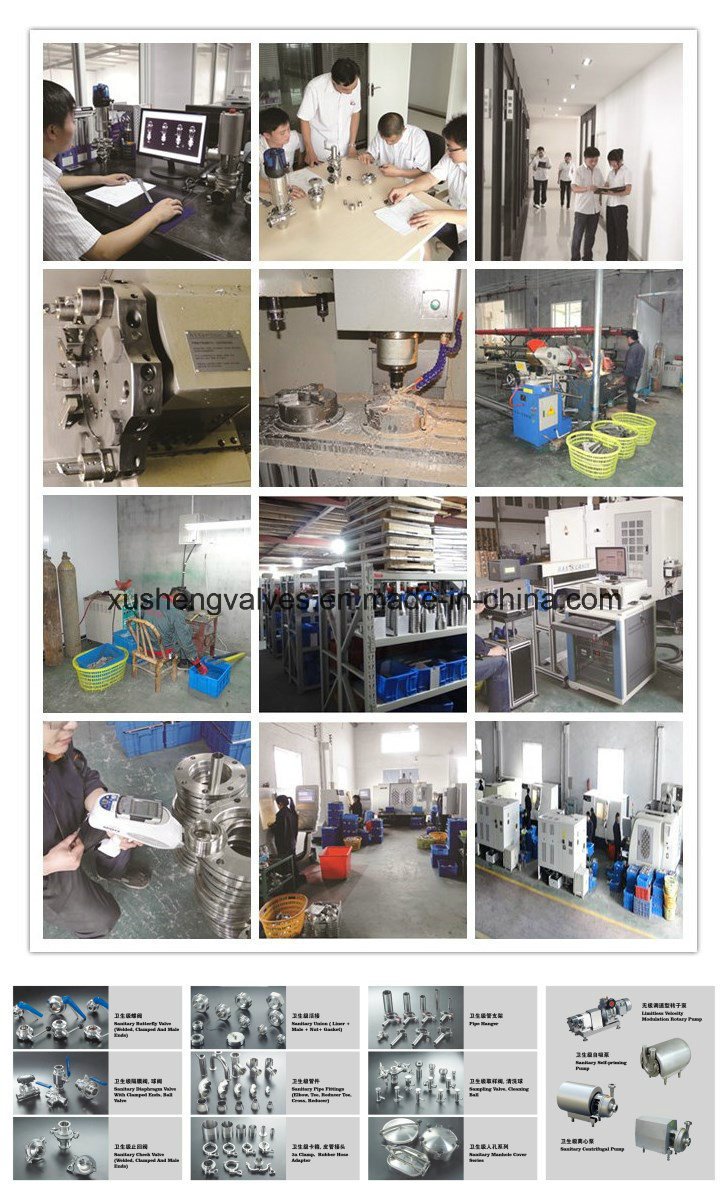 Санитарный тройник из нержавеющей стали с диагональю 45 градусов и тройным зажимом