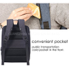 Simple waterproof Grey men backpack with laptop compartment