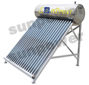 Calentador de agua solar compacto no presurizado integrado