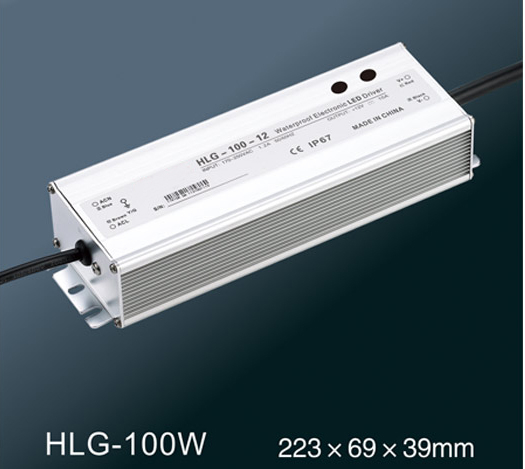 Fuente de alimentación impermeable ajustable de la función completa de HLG-100W