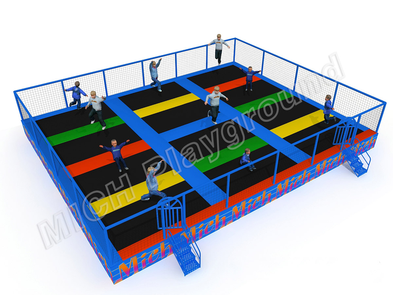 Peralatan trampolin dalam ruangan untuk anak -anak dewasa