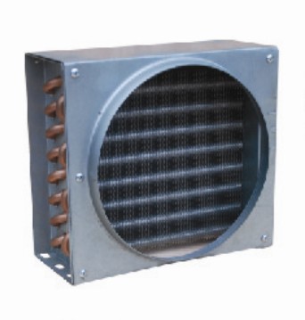Refrigeración de aluminio tipo de aleta condensadores de tubo de cobre para enfriador de aire