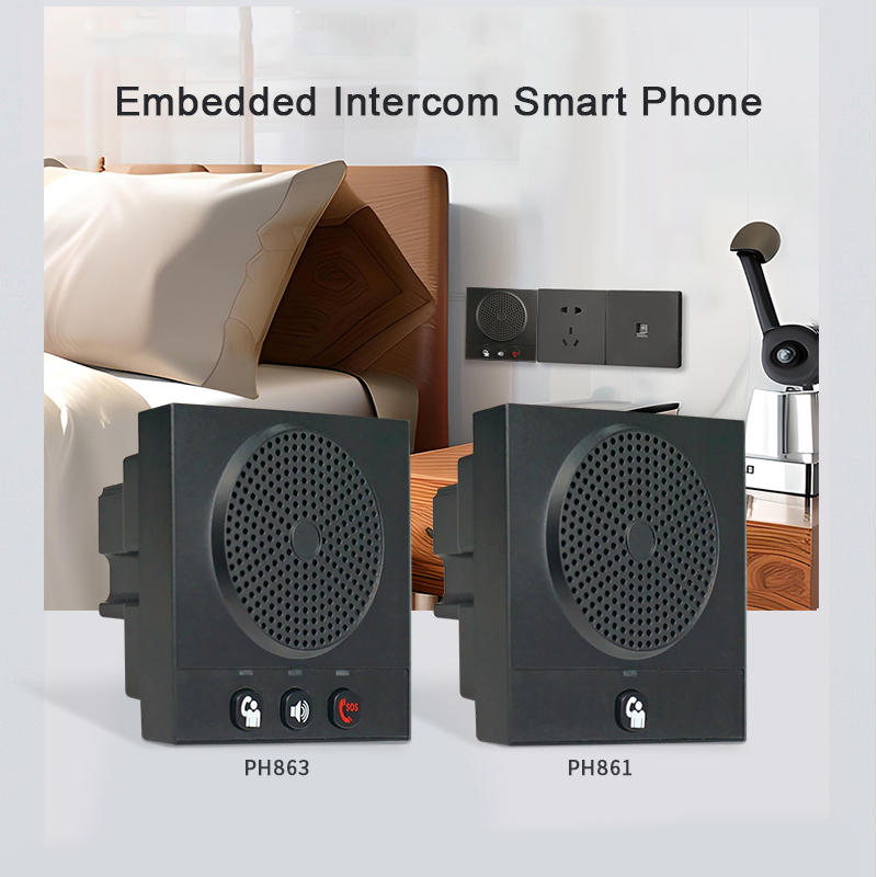 ont-touch Embedded Intercom Smart Phone SOS telephone for guest room PH861 and PH863