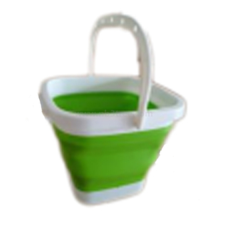 3L PP TPR Foldable Water Bucket Square Shape