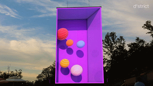 Soft Balle remplit l'affichage à LED 3D